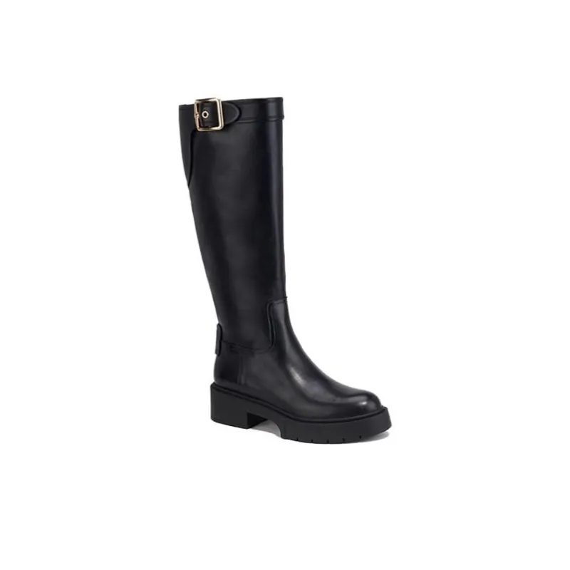 COACH Knee high Boots 4.5cm Women's Black-2