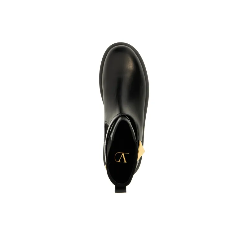 Valentino Garavani One Stud Round Toe Ankle Boots Women's-4