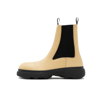 Burberry Creeper Leather Ankle Boots