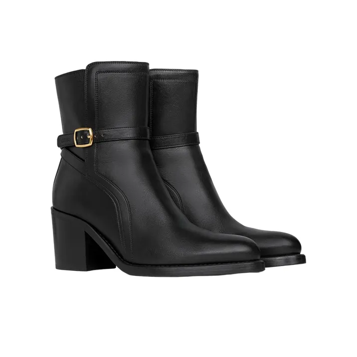 CELINE Ankle Boots 6.5cm Women's Black-2