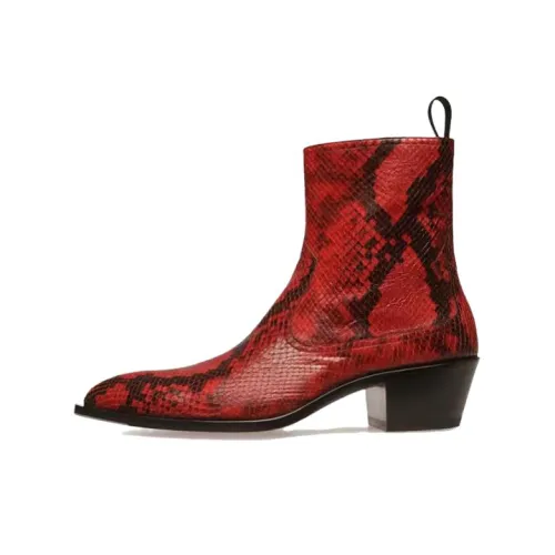 BALLY Ankle Boots Men Red