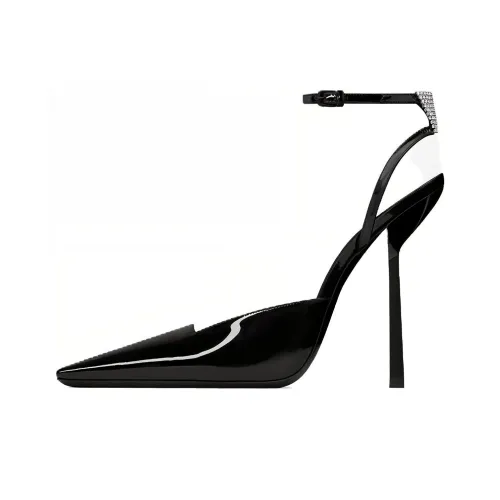 SAINT LAURENT Anouk 115mm Leather Slingback Pumps