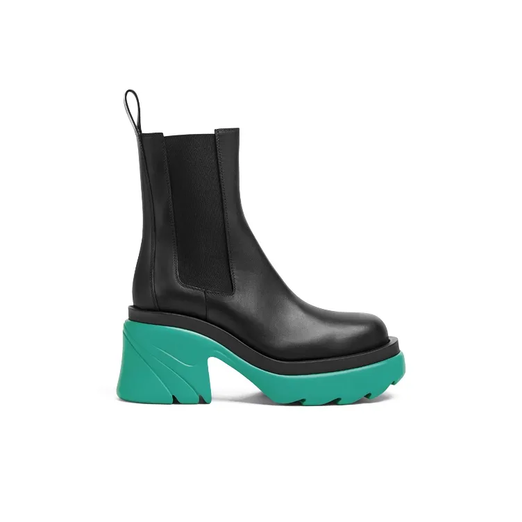 Bottega Veneta Flash Platform Ankle Boot Black Water Women's-1