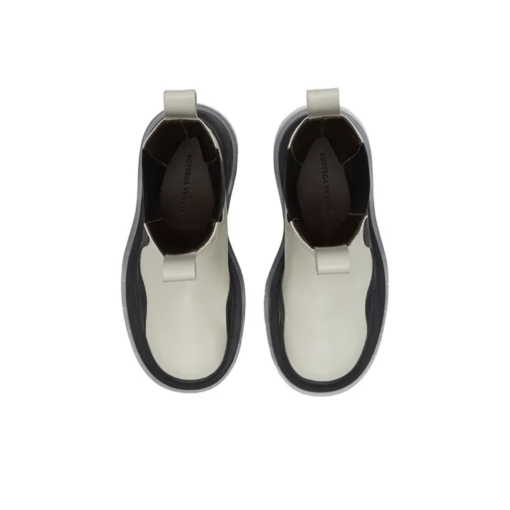 Bottega Veneta Tire Chelsea Boots Women's White-3