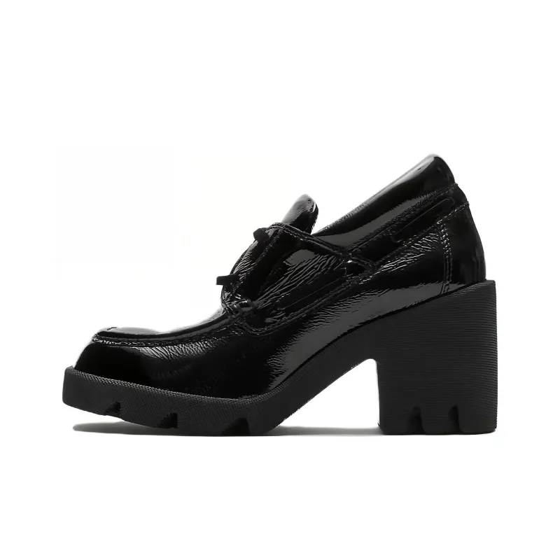 Burberry Chunky Heel High Heels 6.5cm Women's Black-0