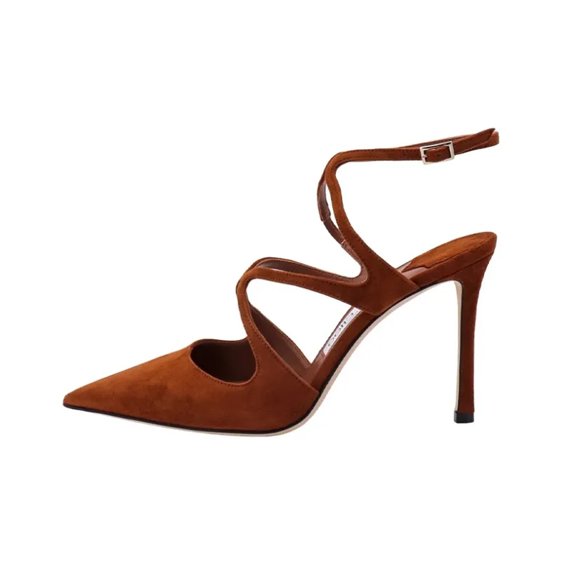 Jimmy Choo Azia 105mm Pointed Suede Pumps-0