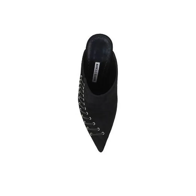 MANOLO BLAHNIK Dobre 105mm Suede Mules-3