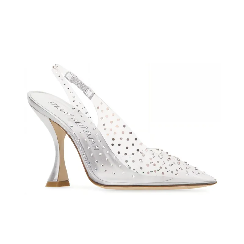 stuart weitzman Glam XCurve 100mm Slingback Pumps-2