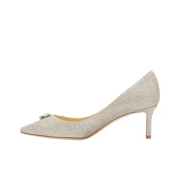 Jimmy Choo High Heels Women's White Gold