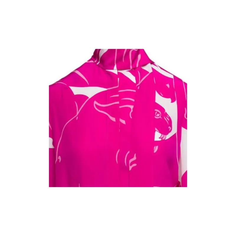 Valentino Scarf Detailed Long Sleeved Shirt-6