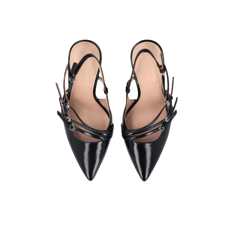 PINKO Slim Heel High Heels 10.5cm Women's Black-5
