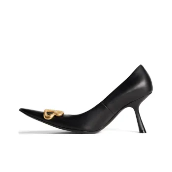 Balenciaga Logo Plaque Pointed Toe Heels Women's