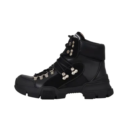 GUCCI Flashtrek Ankle Boots Women's Black
