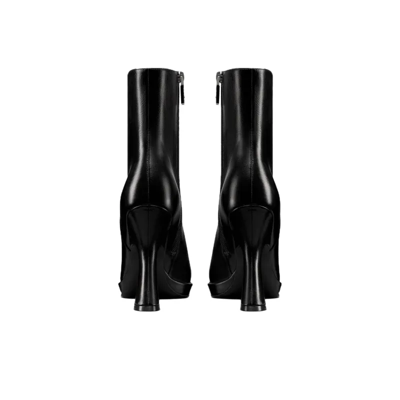 DIOR D fiction Infinite Dream Mirror Ankle Boots 10.5cm Women's Black-5