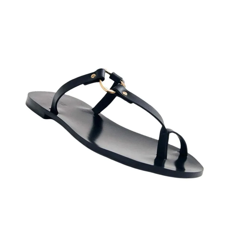 ALOHAS Flip Flops Women's Black-3