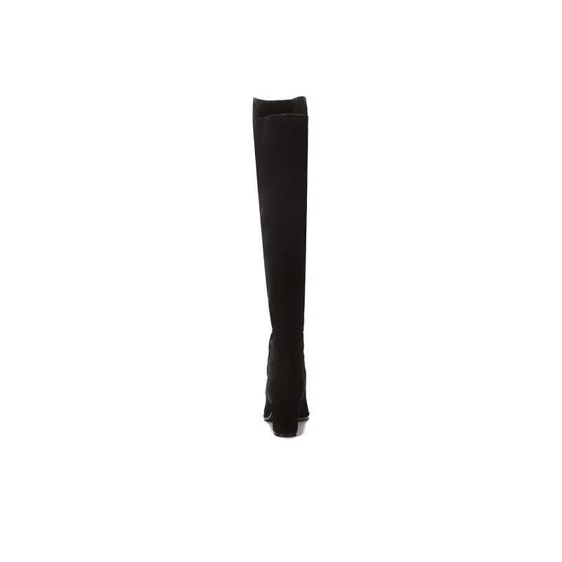 stuart weitzman Stuart 75 Thigh-high Suede Boots-4