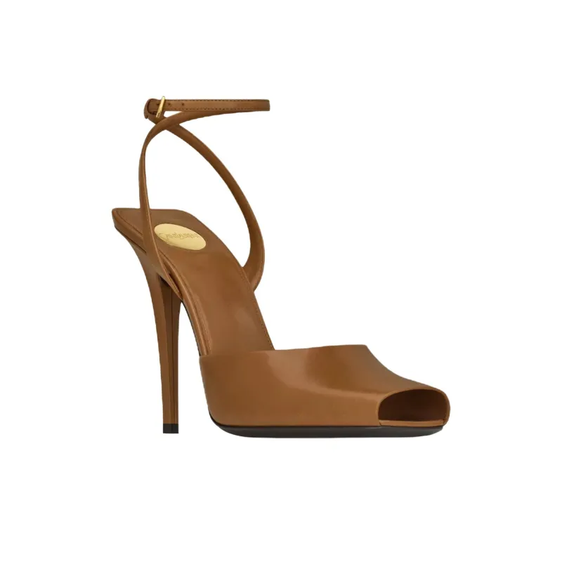 SAINT LAURENT La Scandale Square Open Toe Sandals Women's-2