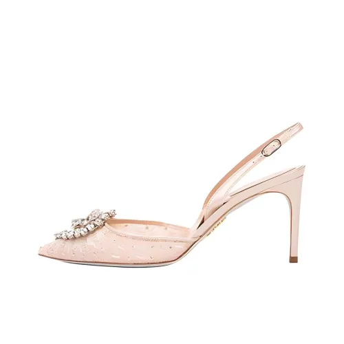 RENE CAOVILLA Barbara Slim Heel High Heels 8cm Women's Nude