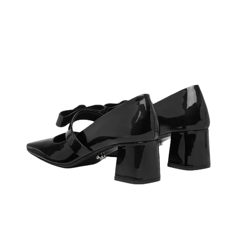 FANSIZHE Gianni Ribbon High Heels 5.5cm Women's-3