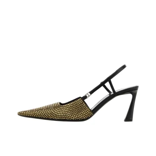 SAINT LAURENT Embellished Pointed Toe Pumps