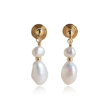 HELA DE HAI Freshwater Pearl Clip On Earrings Women's