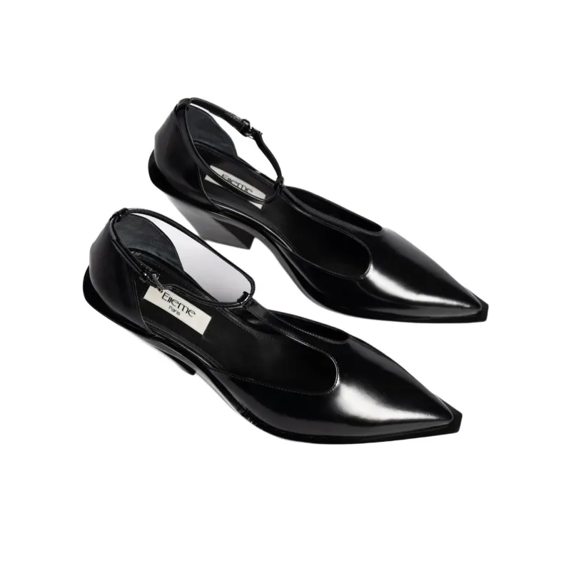 Elleme Eclair T High Heels 8cm Women's Black-4