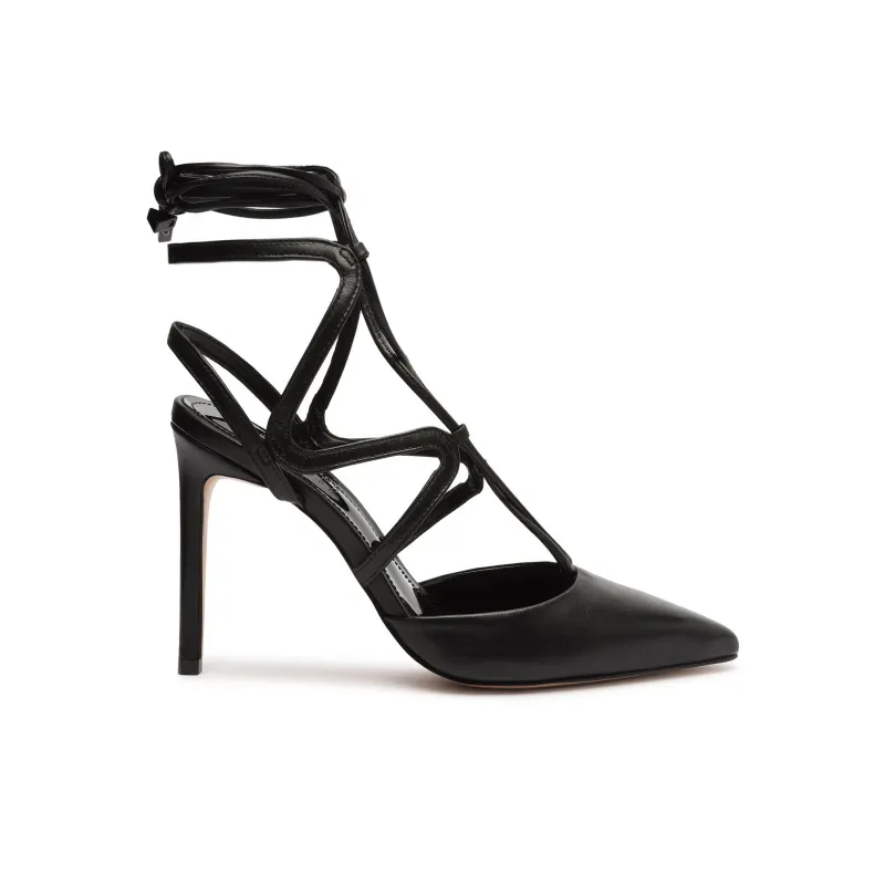 Schutz Clemence Slim Heel High Heels 10cm Women's Black-1
