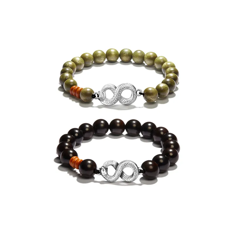 North Cain Green Sandalwood Bracelets Unisex-6