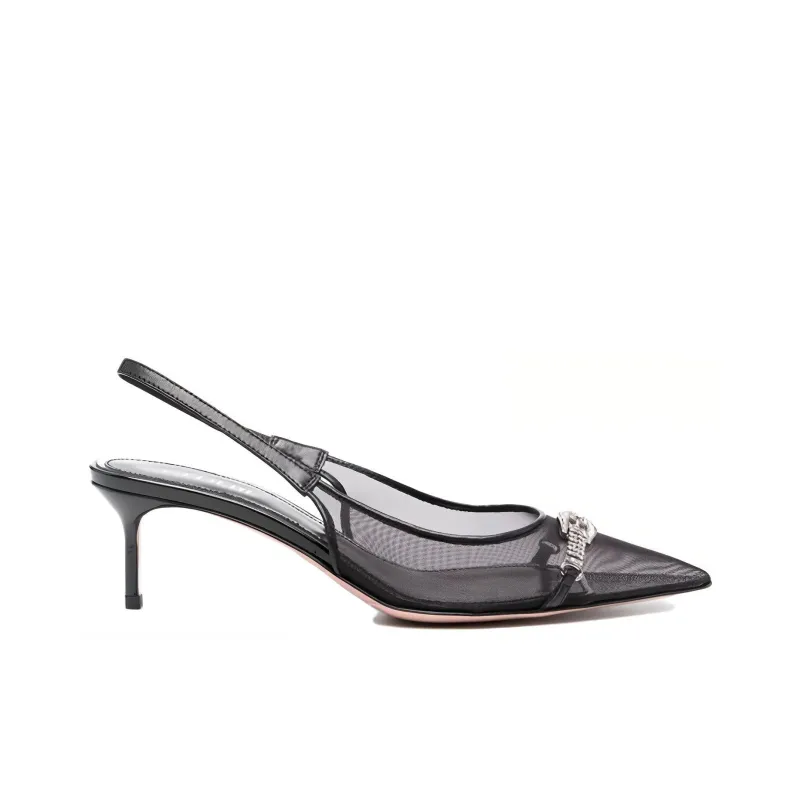 Gedebe 50mm Crystal embellished Pumps-1