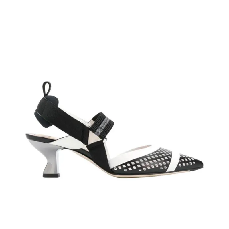FENDI Colibri High Heels Women's Black-1