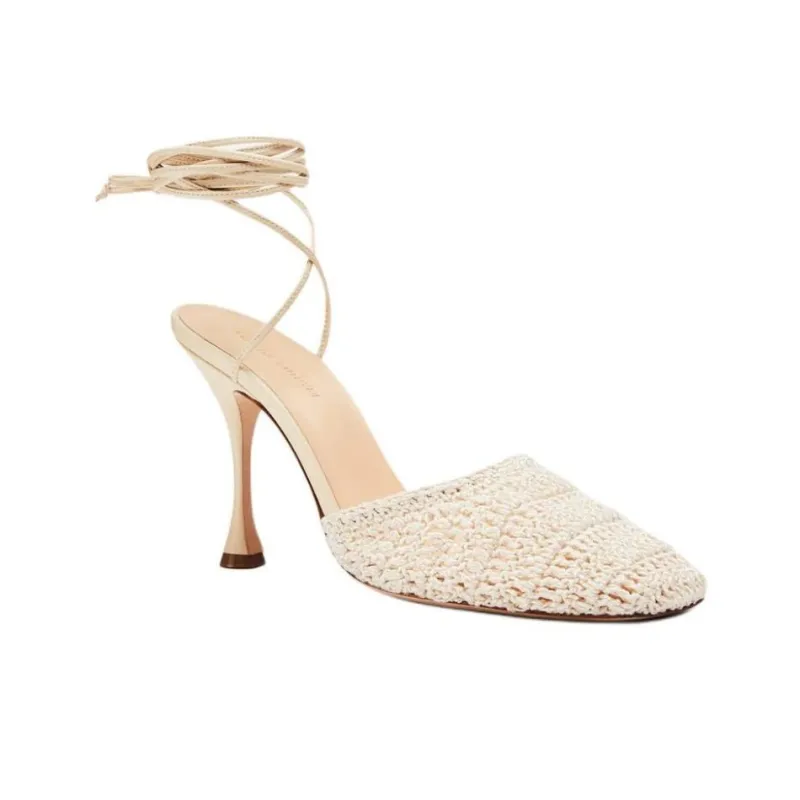 MAGDA BUTRYM Slim Heel High Heels 10.5cm Women's Beige-3