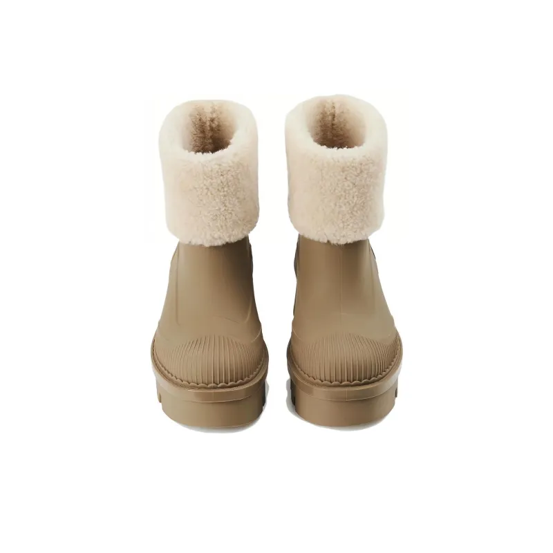 Chloé Raina Shearling Ankle Boot-3