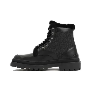 DIOR Fashion Ankle Boots 3.5cm Men's Black