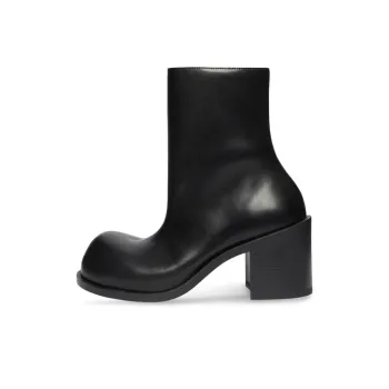 Balenciaga Hummer 90mm Booties 'Black Leather' Women's