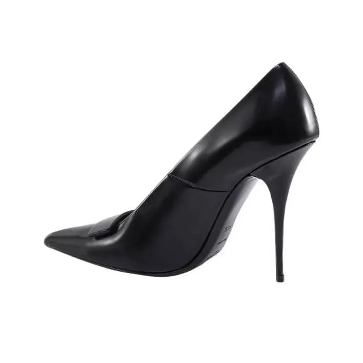 SAINT LAURENT Sue Stiletto Pointed Toe Pumps-4