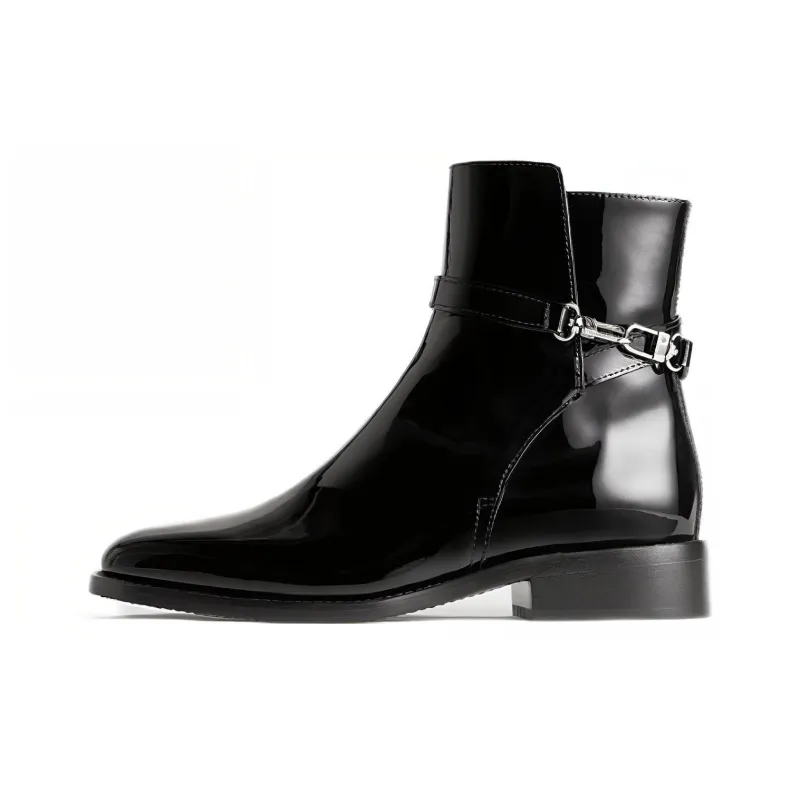 TOTEME The Jodhpur Patent Leather Boots Women's-0