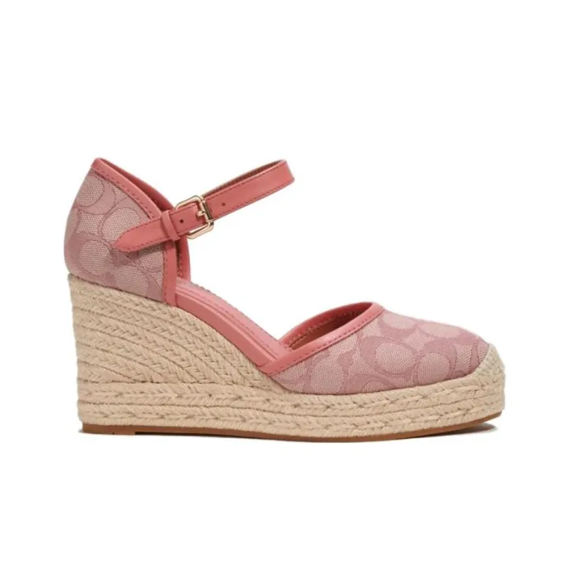 COACH Wedge Heel High Heels Women's Pink-1