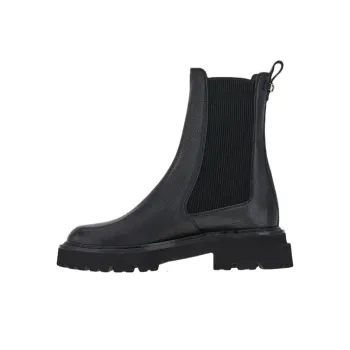 FERRAGAMO Gancini Short Chelsea Boots Women's Black