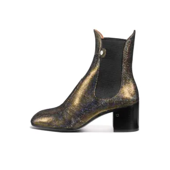 Laurence Dacade Short Chelsea Boots 6cm Women's Gold