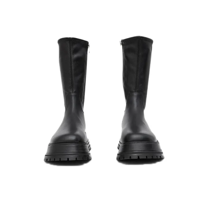 Burberry Leather Boots Black Women's-3