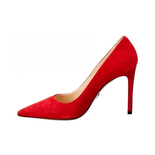 PRADA Slim Heel High Heels Women's Red