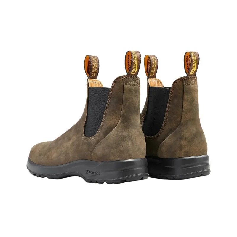 Blundstone Vibram Short Chelsea Boots Unisex Brown-3