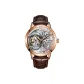 Rose Case White Dial Brown Strap VM-PWWL