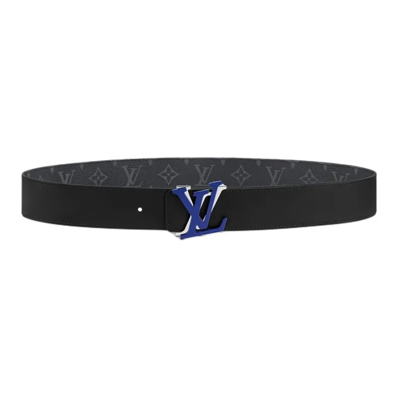 LOUIS VUITTON Leather Leather Belts Men's Width: 4cm-1