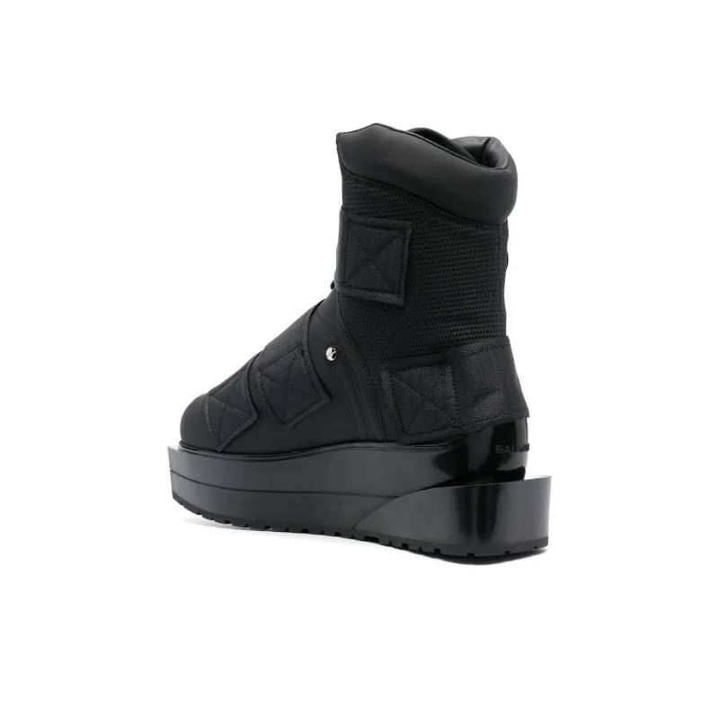 BALMAIN Fashion Ankle Boots Men's Black-3