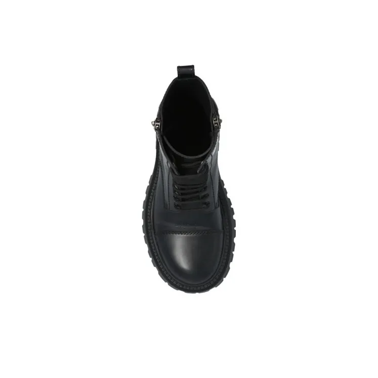 Balenciaga Tractor Zip Up Combat Boot Black Women's-3
