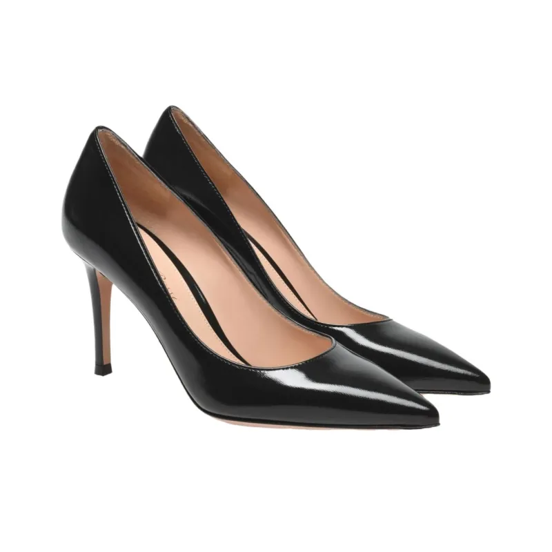 GIANVITO ROSSI Gianvito Slim Heel High Heels 8.5cm Women's Black-2