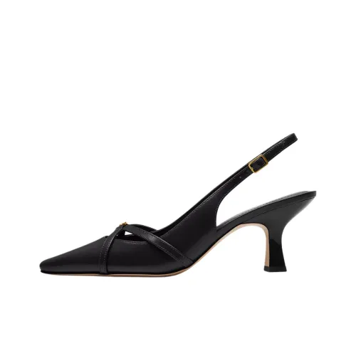 COACH Irregular Heel High Heels 6.4cm Women's Black