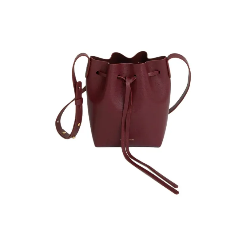 MANSUR GAVRIEL Leather Shoulder Bag Mini Women's Dark Purple Red-1