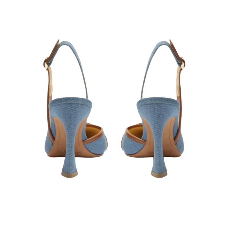 Alexandre Birman CLARITA High Heels 8.5cm Women's Blue-4